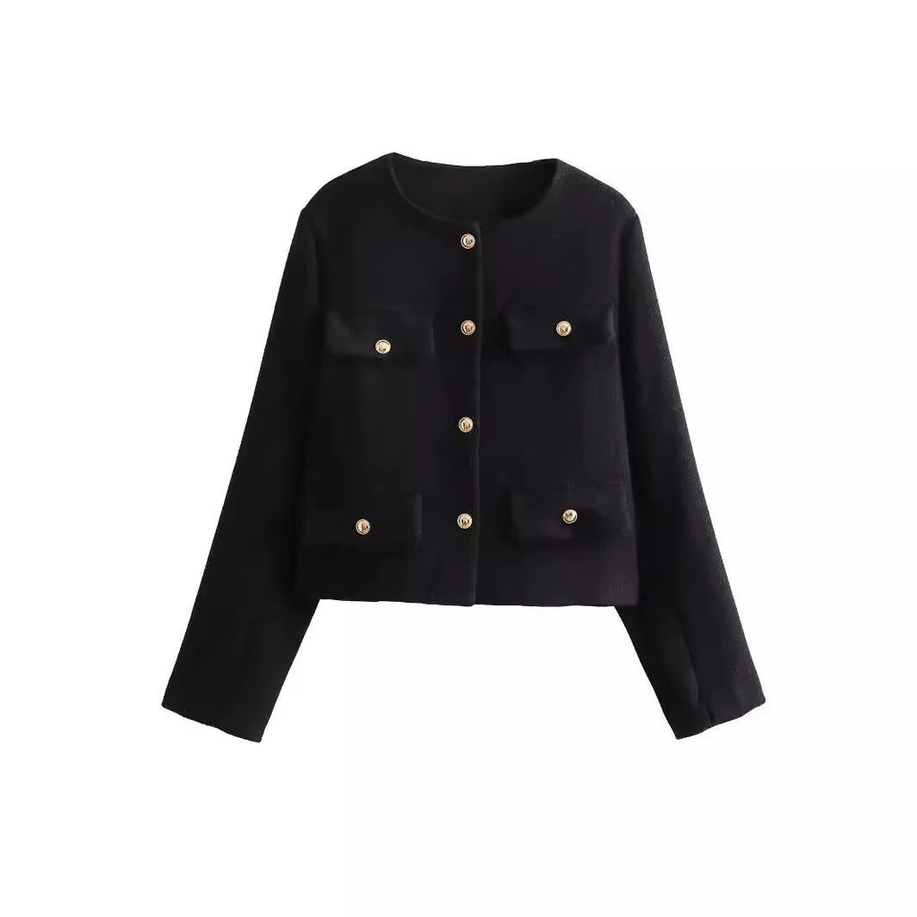 GR | Chic and elegant blazer jacket with button closure for women