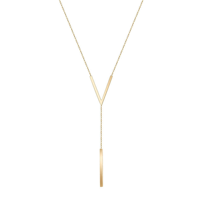 GR | V-shaped gold necklace
