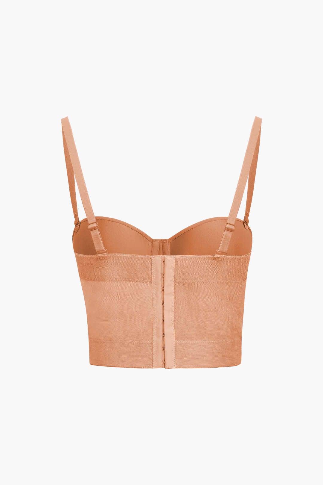 GR | Figure-hugging bustier top with underwire cups and transparent mesh structure