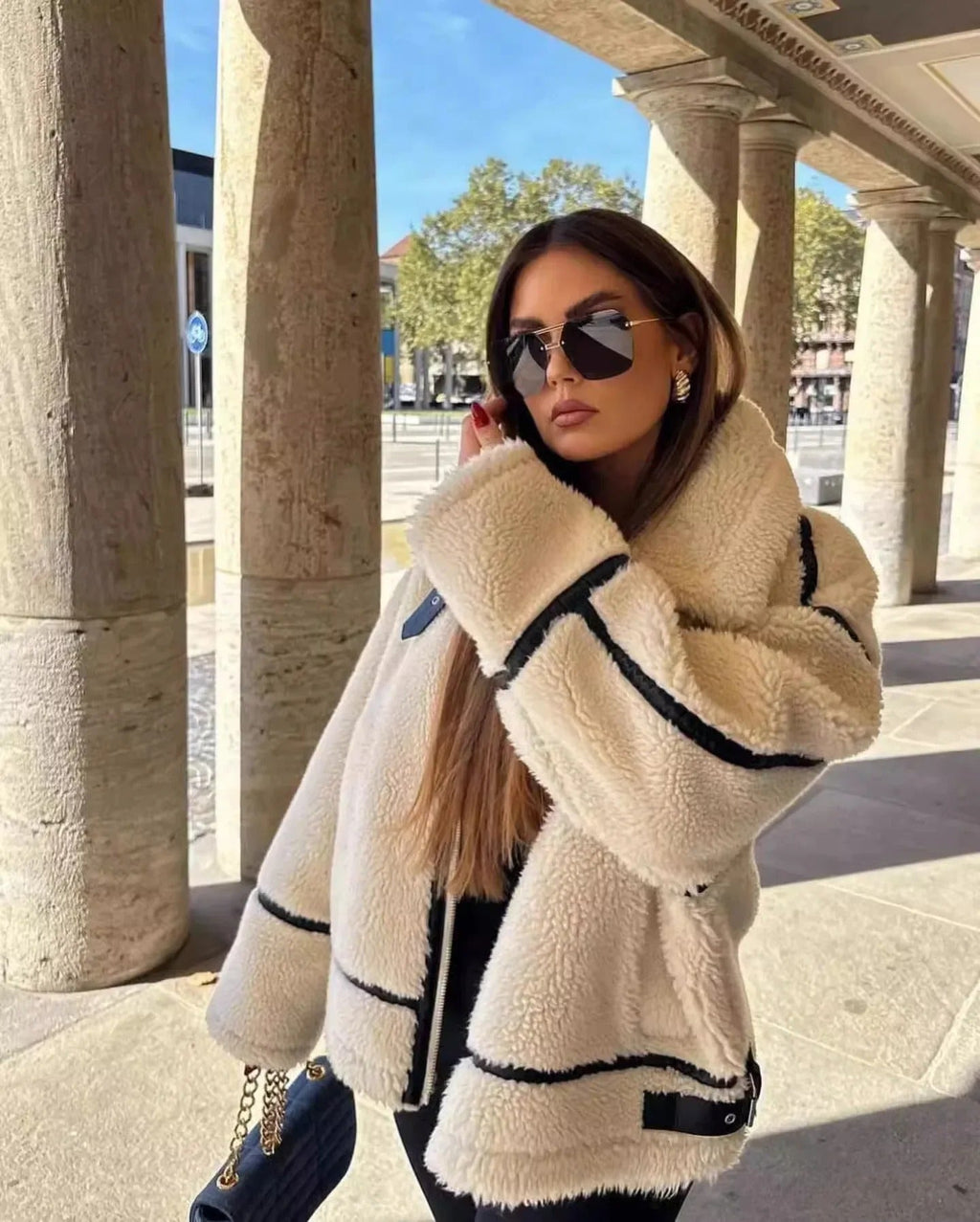 GR | Soft, warm teddy jacket 