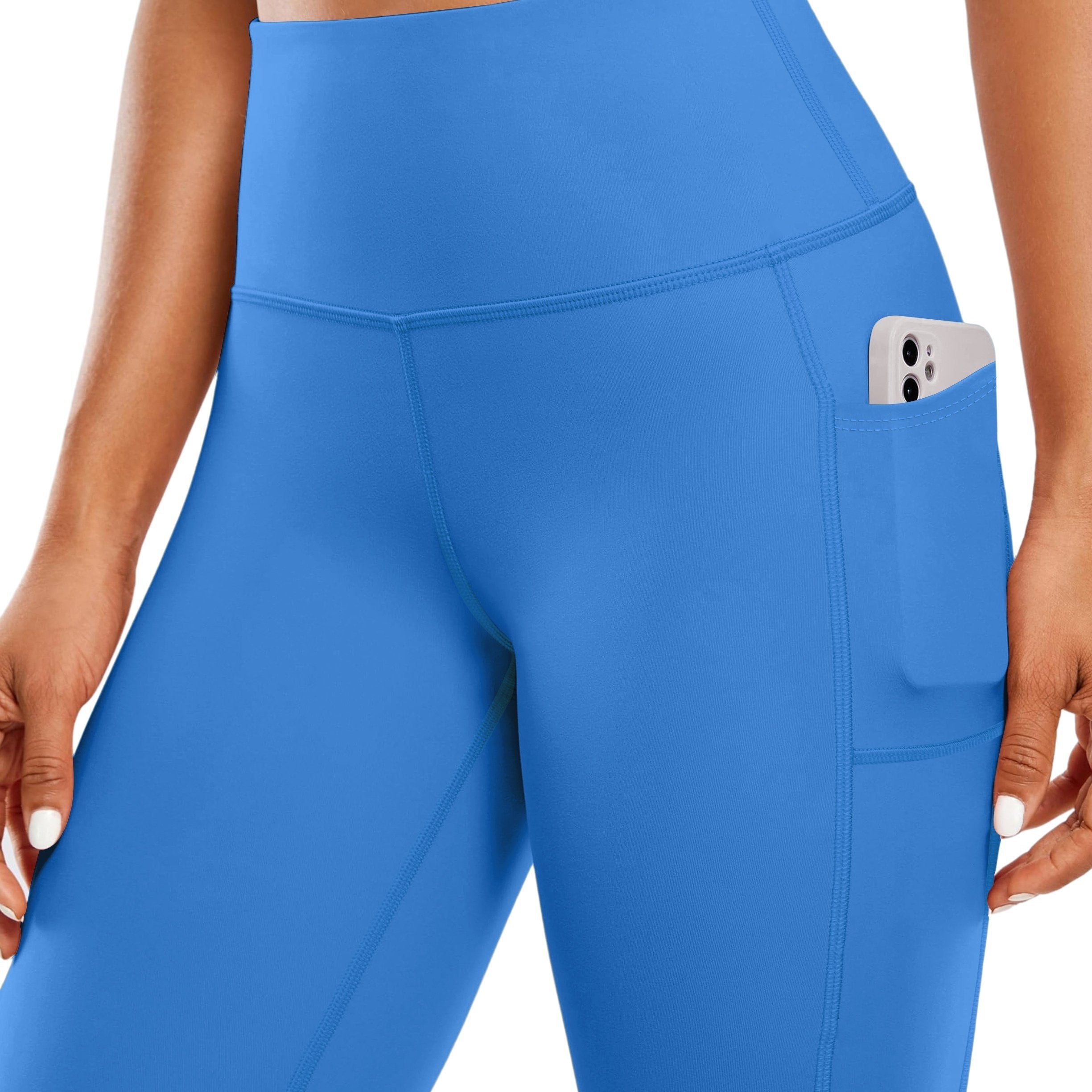 GR  | Schnell Trocknende Damen Yogalegging Mit Hohem Bund Und Tasche