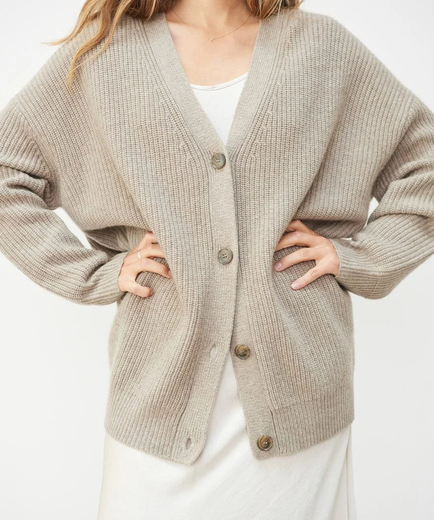 Kaschmir-Strickjacke