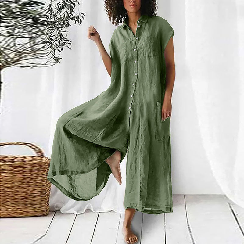 GR | Super Stylish Linen Jumpsuit for Women