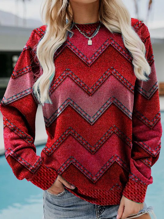 GR | GEOMETRIC CASHMERE SWEATSHIRT