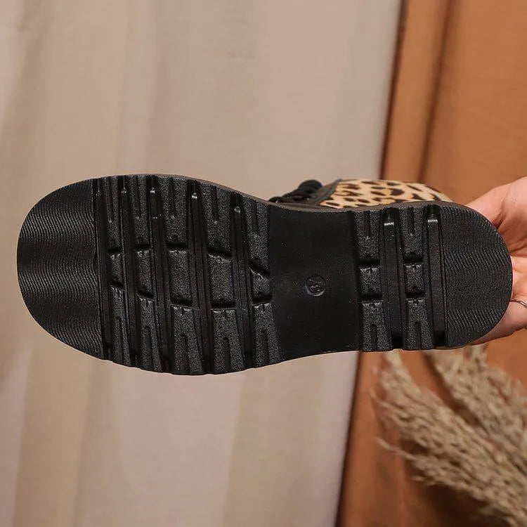 GR | Women's Leopard Martin Boots