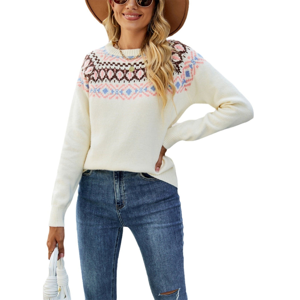 GR | Weinlese Strickpullover