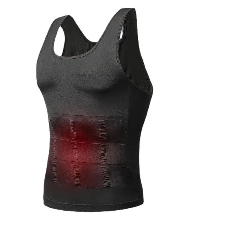 GR | Schlanke Passform Kompression Body Shaper mit Bauchkontrolle und Unsichtbarem Unterhemd Design