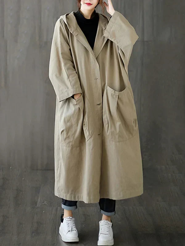 GR | Long Waterproof Trench Coat