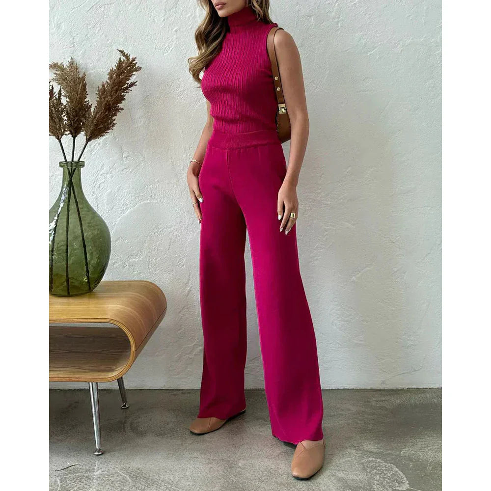 GR | Women's Luxury 3-Piece Knit Co-Order Set Soft & Stretchy