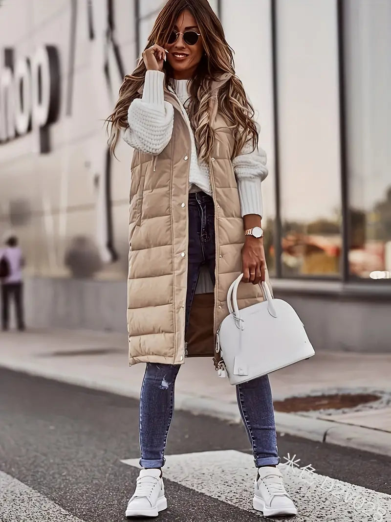 GR | Long Bodywarmer Vest for Women