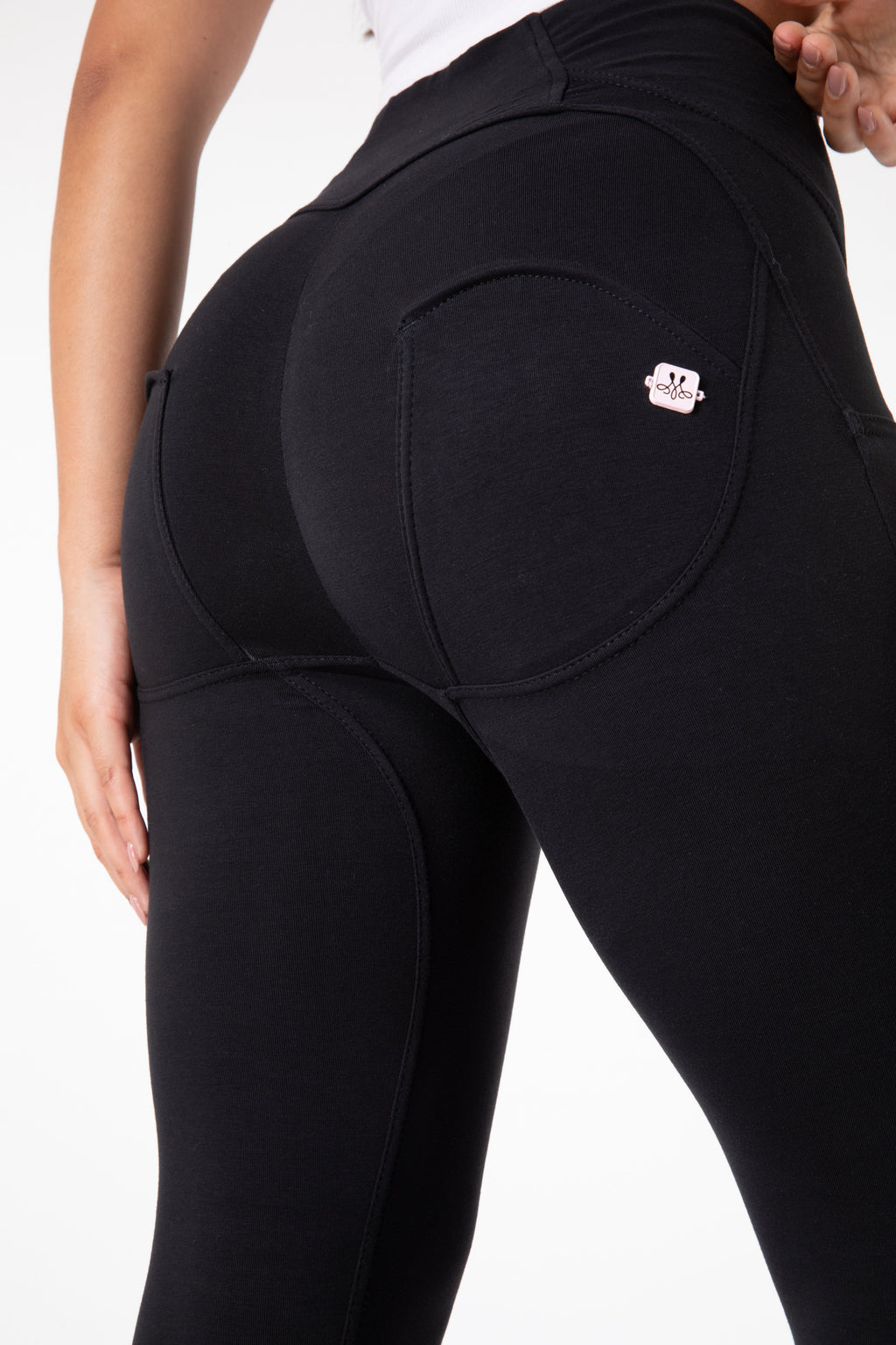 GR | Stramme Schwarze Leggings mit Hohem Bund