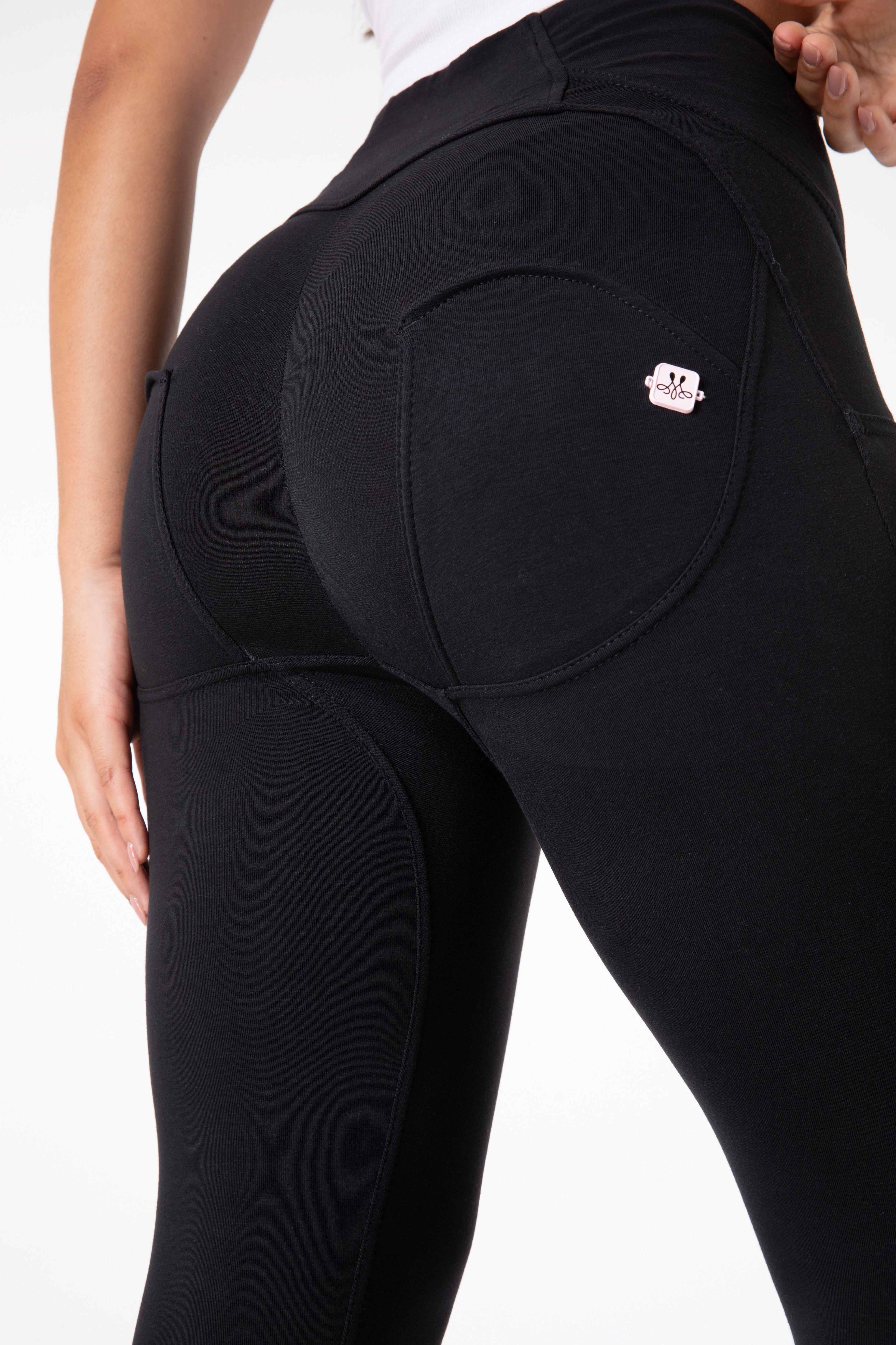 GR | Stramme Schwarze Leggings mit Hohem Bund