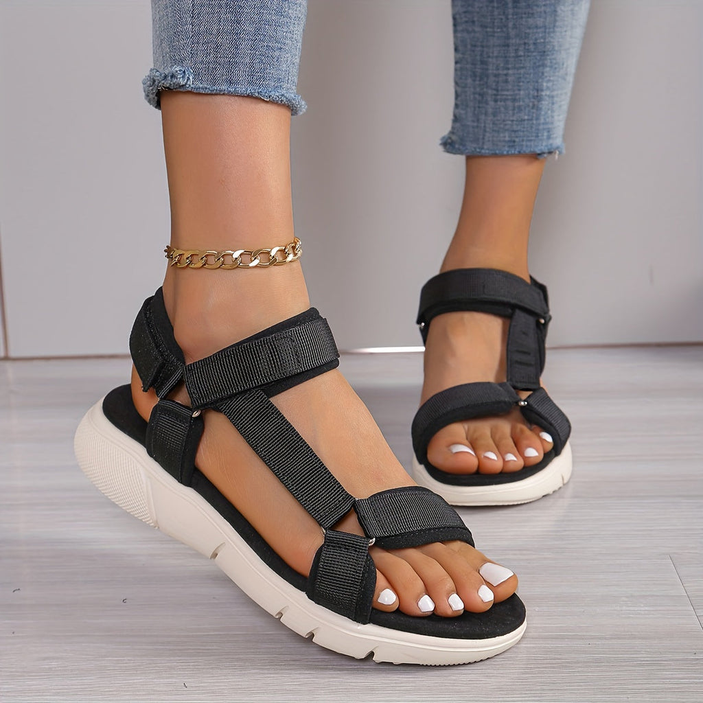 GR | Women's Sandals: Color Block, Non-Slip, Elegant, Lightweight, Outdoor, Summer