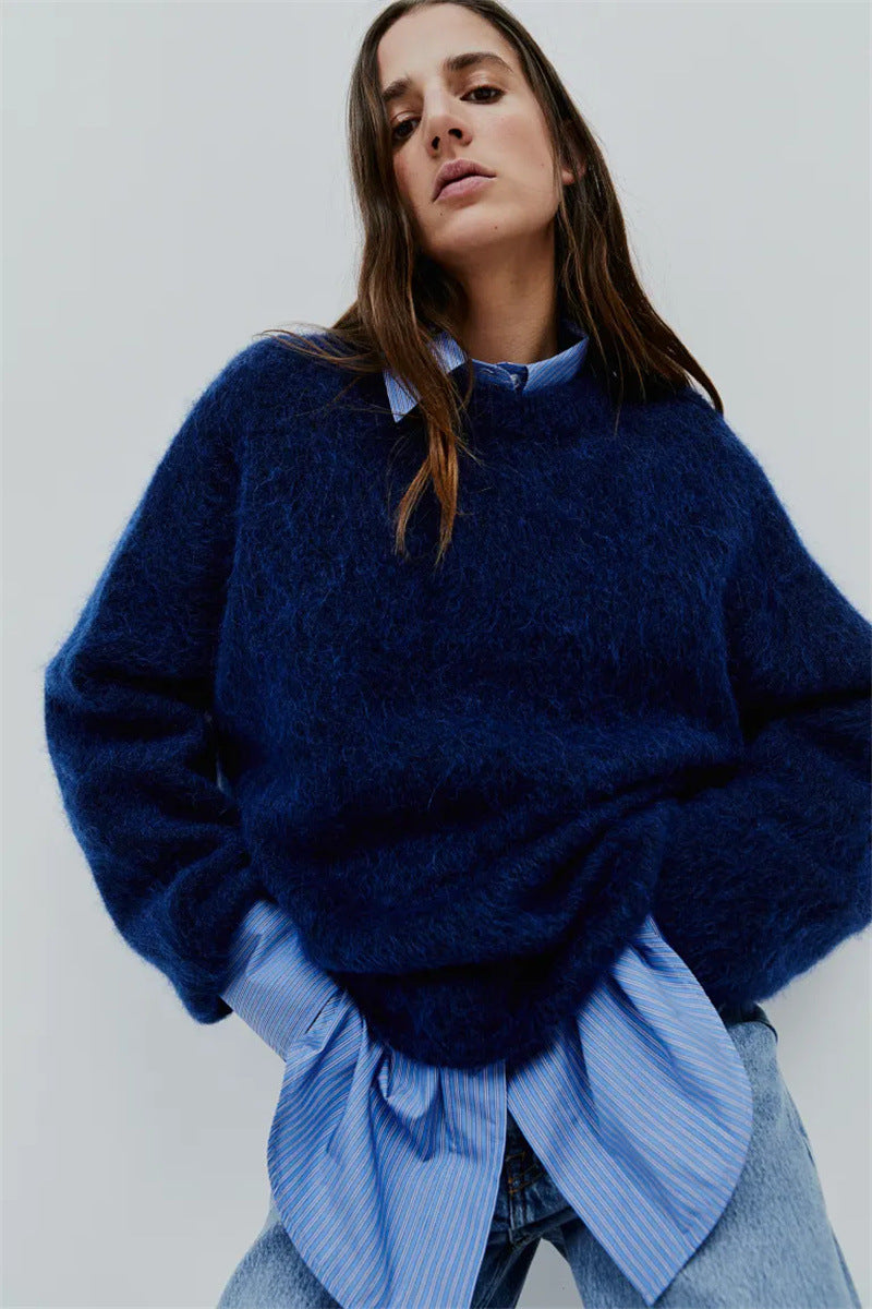 GR | made of mohair - oversized women's sweater