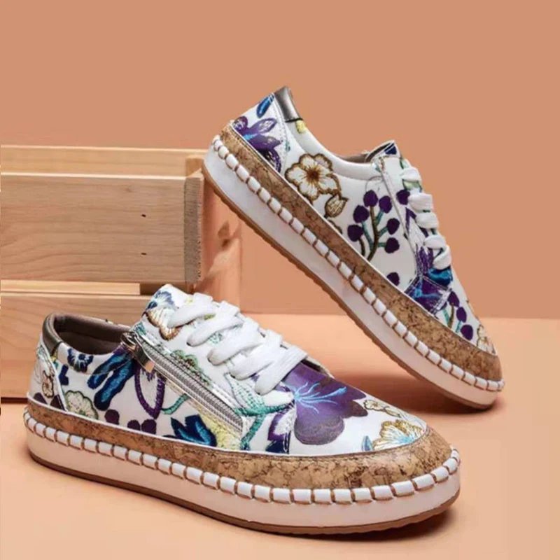 Floral sneakers