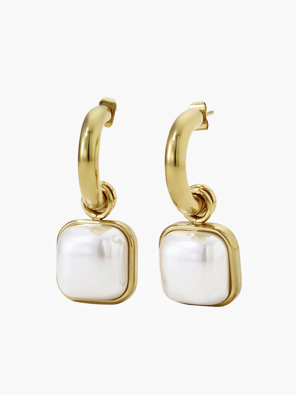 GR | Pearl Square Earrings for Women