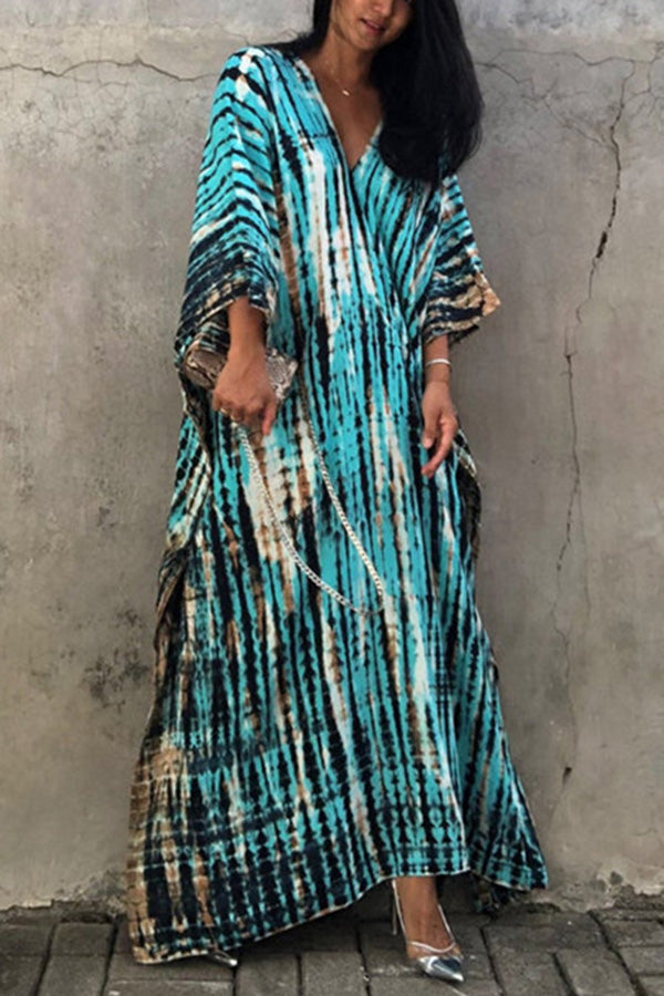 GR Freely – Lockeres Überwurfkleid im Batik-Boho-Stil