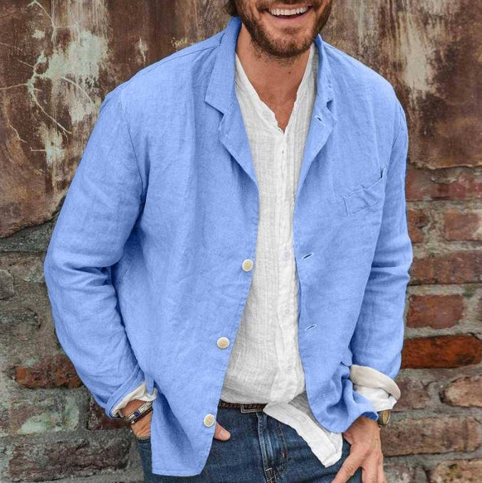 GR | Casual cotton and linen jacket