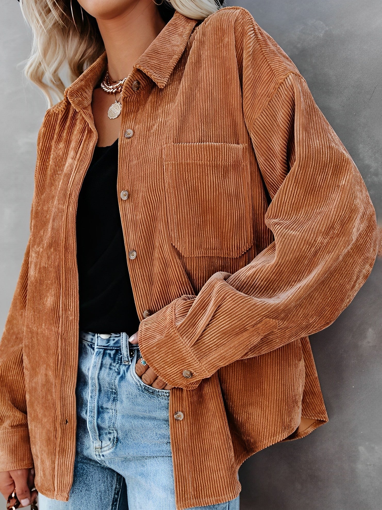 GR | Classic corduroy blouson