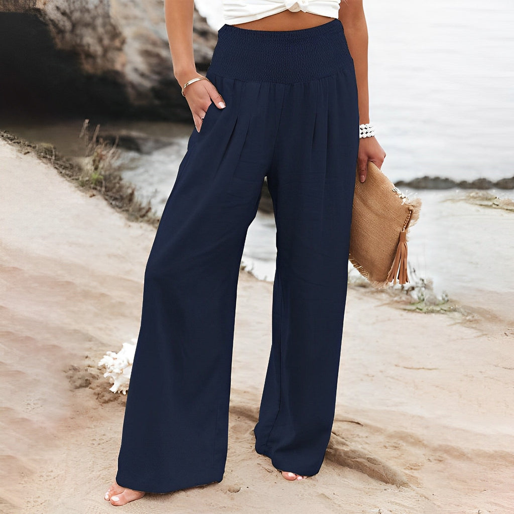GR | Luxurious wide-leg trousers for women