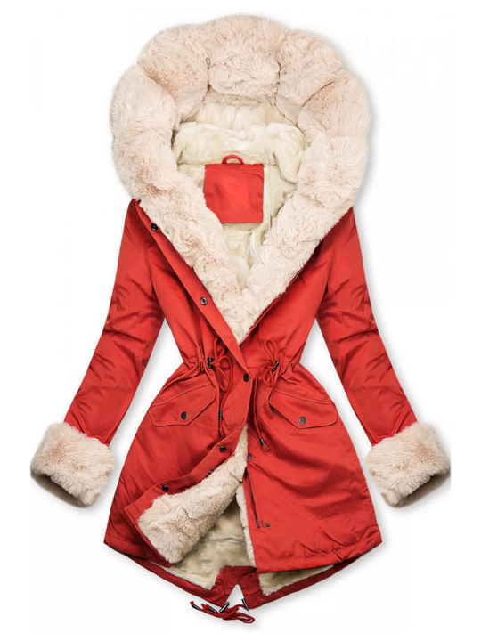 GR | Padded jacket with warm plush lining for women