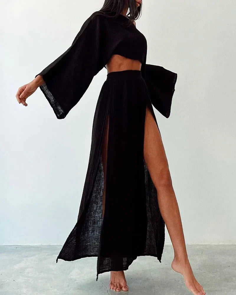 GR | Elegant cotton two-piece set