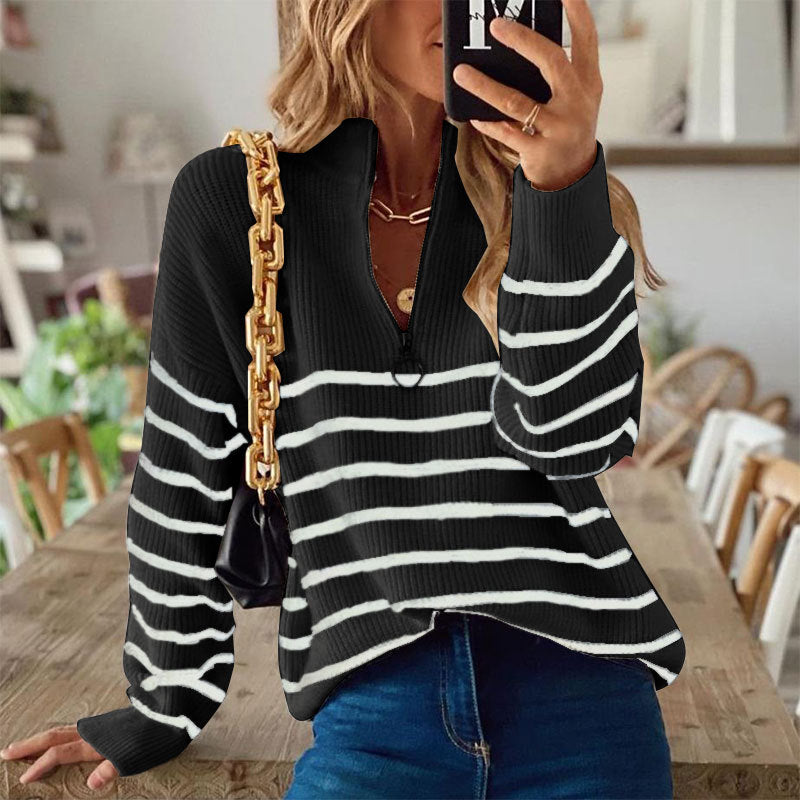 HALB-REISSVERSCHLUSS PULLOVER