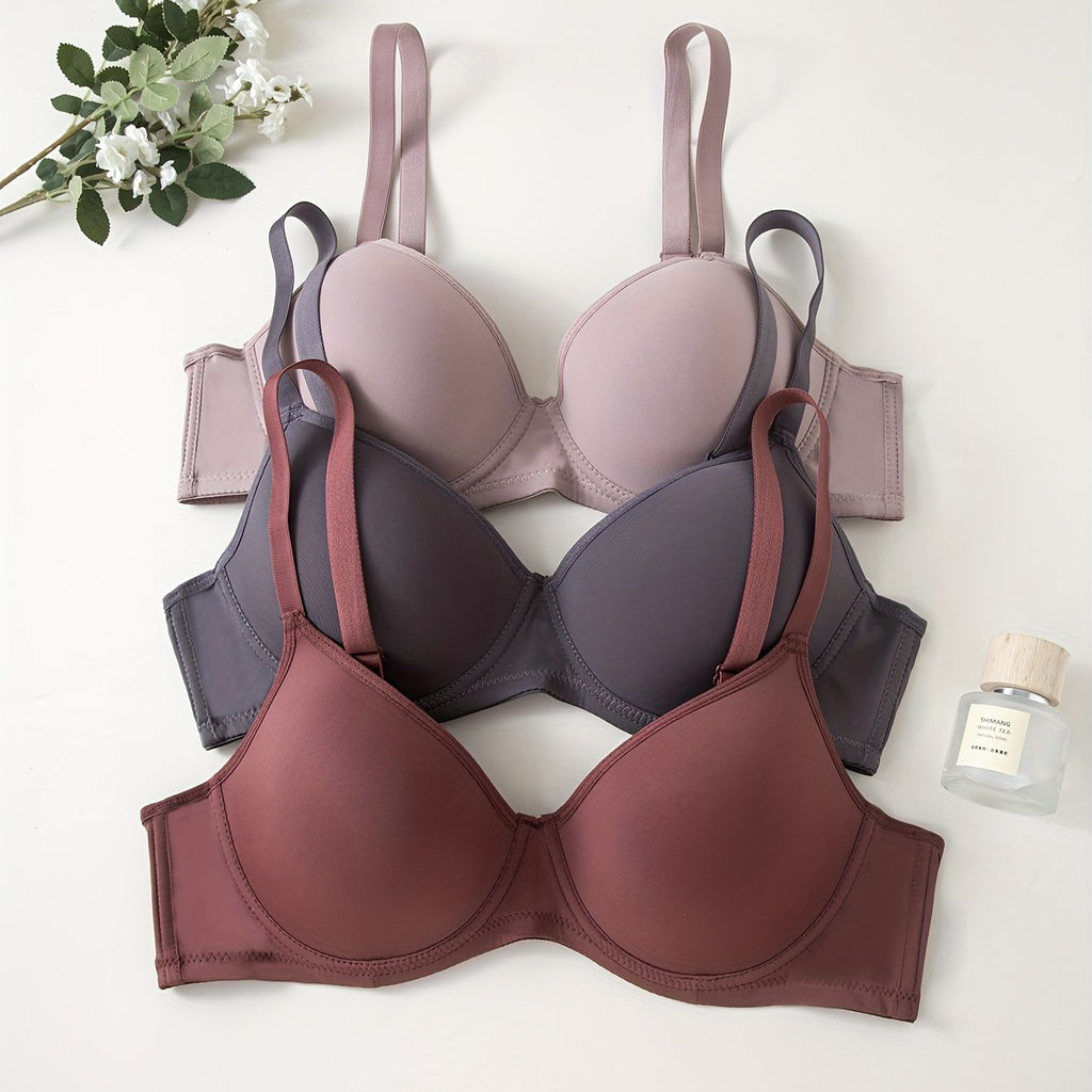 GR | 3-Piece Seamless Anti-Rejection Push-up Bra