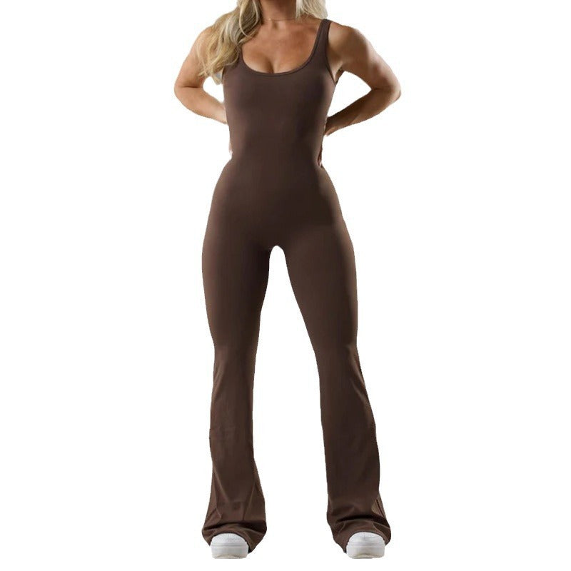 GR | Yoga bodysuit - casual, seamless with open details, women's clothing
