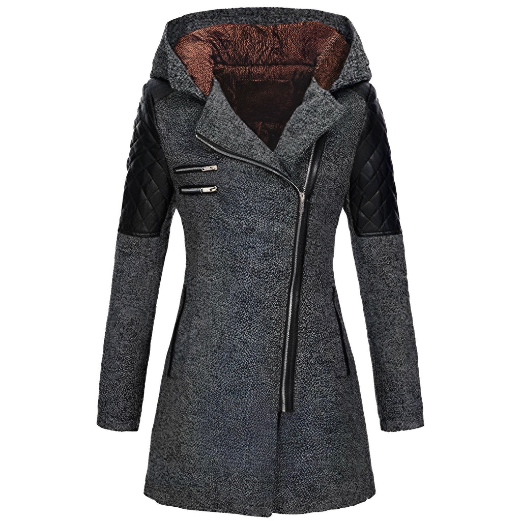 GR | Winter Wool Trench Coat with Hood