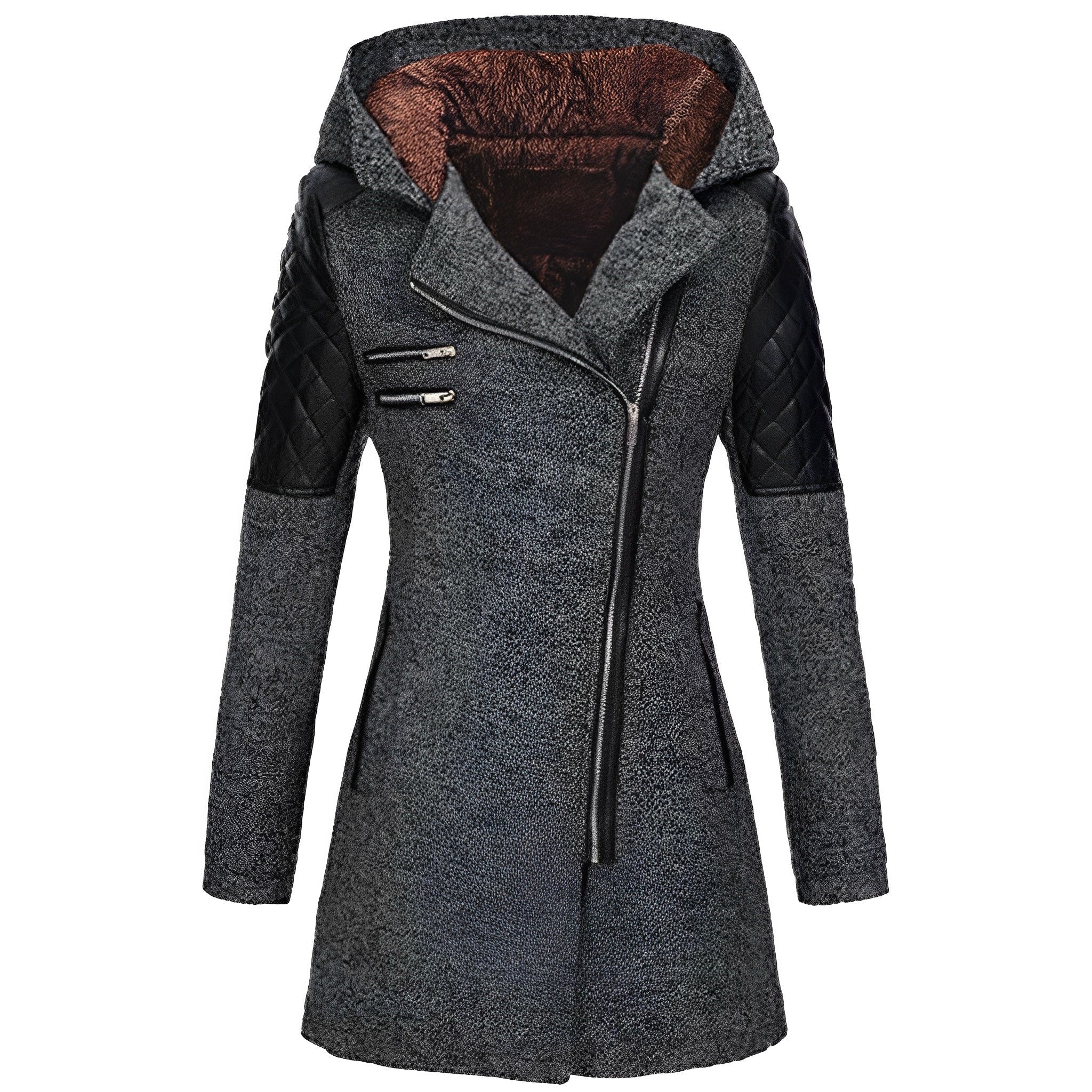GR | Winter Wool Trench Coat with Hood