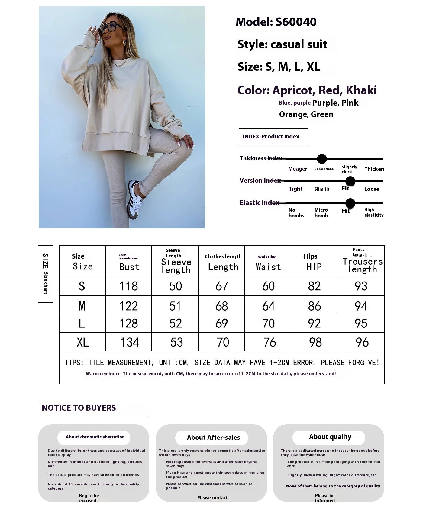 GR | Women's Relaxed Style Suit with Long Sleeves – Winter Set 