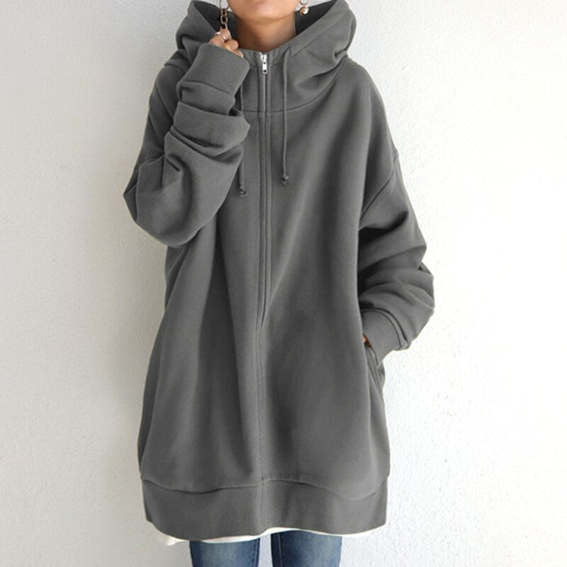Winter Pullover Hoodie in Oversize - Cassandra