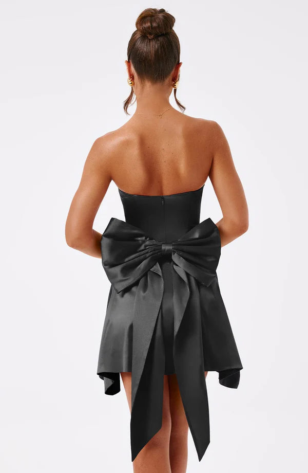 GR | Ärmeloses Minikleid mit Schleifendetail