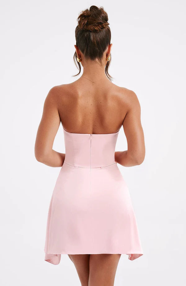 GR | Ärmeloses Minikleid mit Schleifendetail