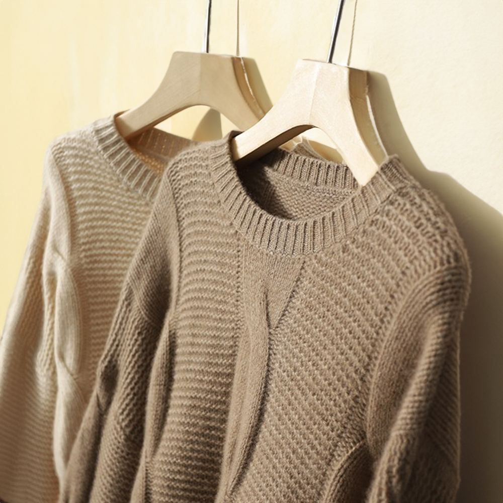 Keisha™ - Cashmere Couture Cable-Knit Sweater 