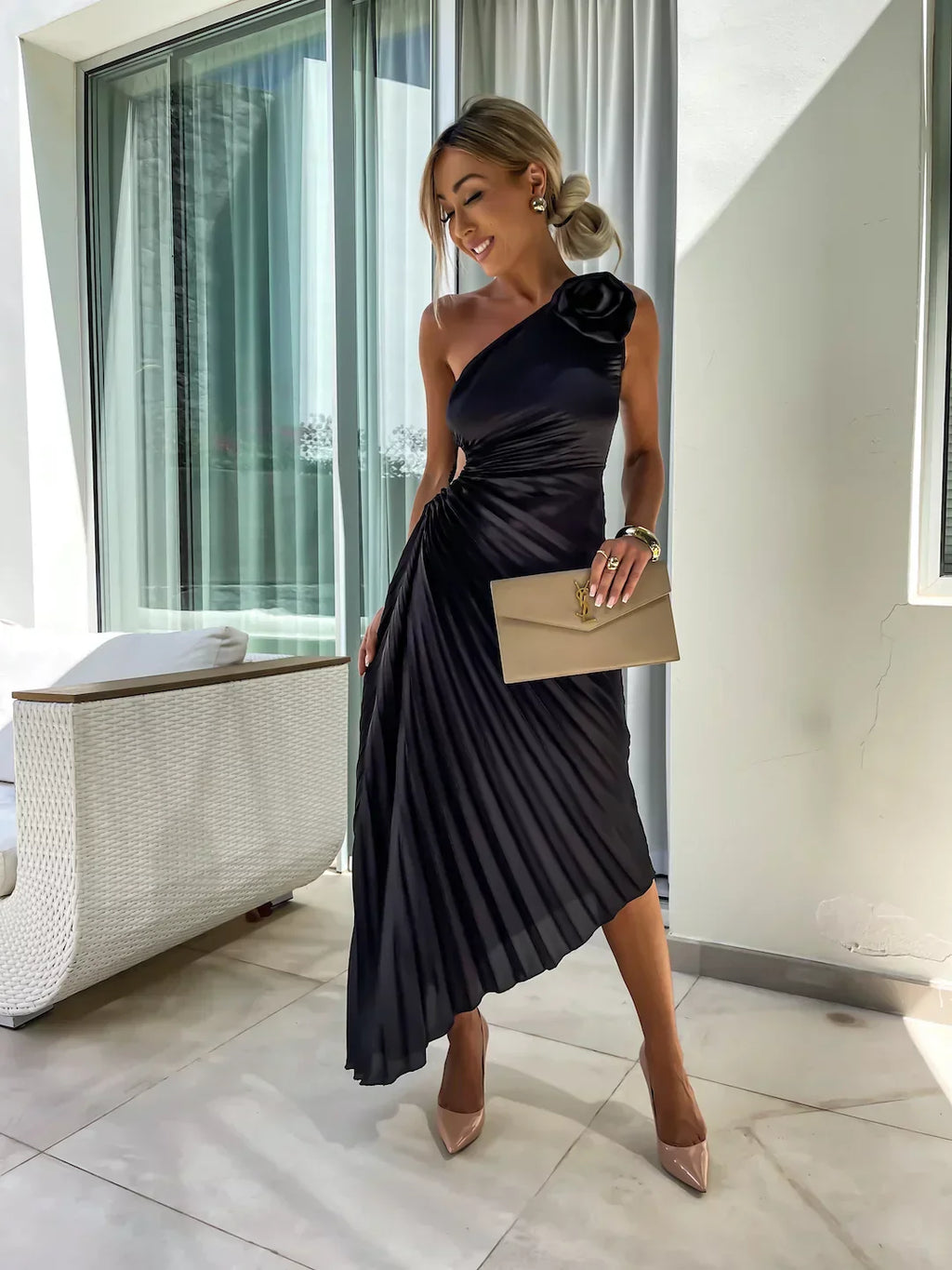 GR | Floral Shoulder Dress
