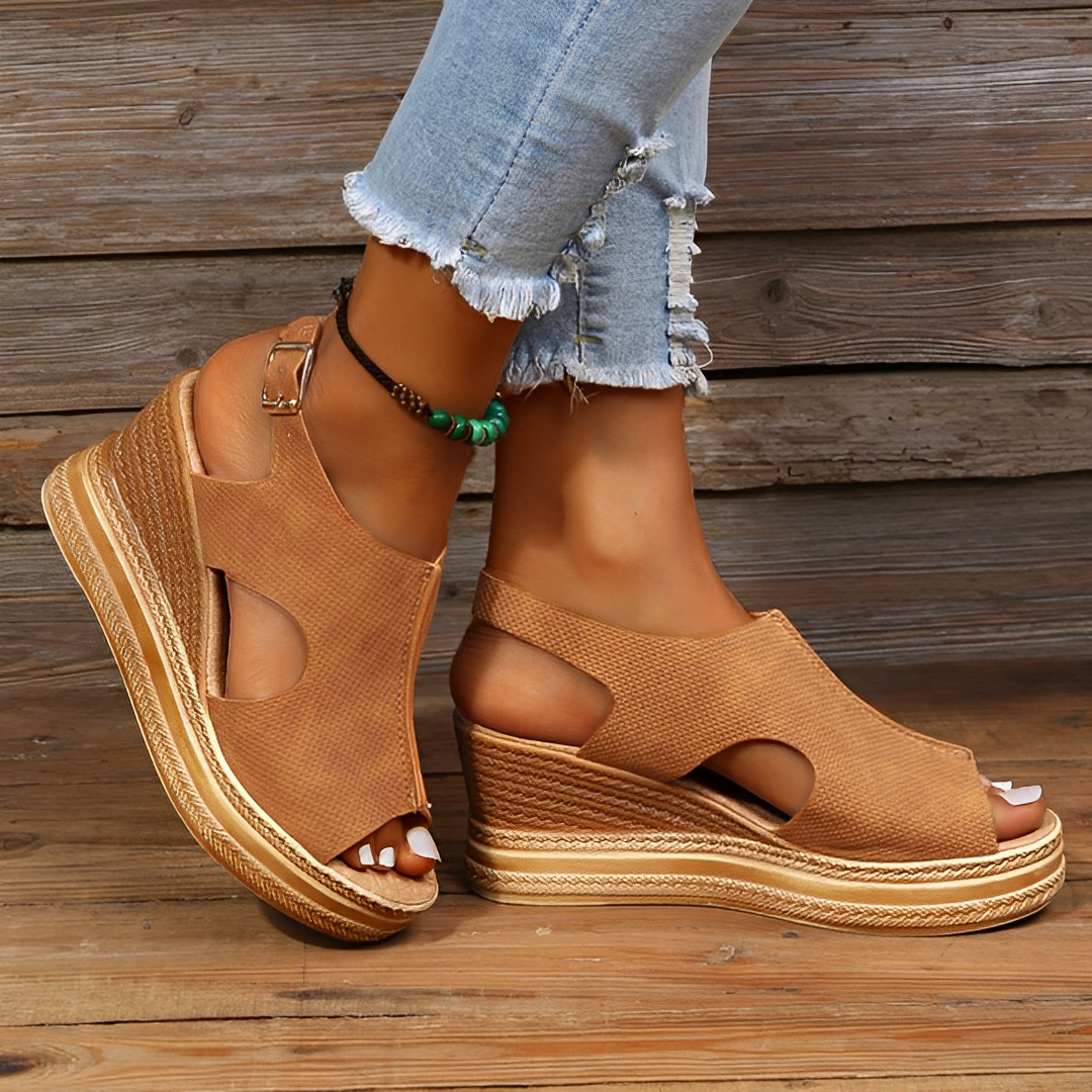 GR | Women's platform wedge sandals