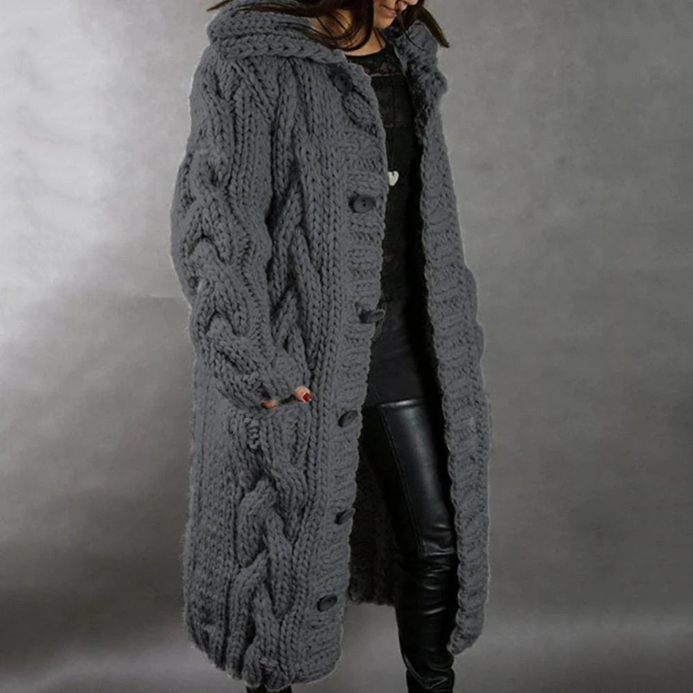 Gallanto - Cozy knitted coat for women 