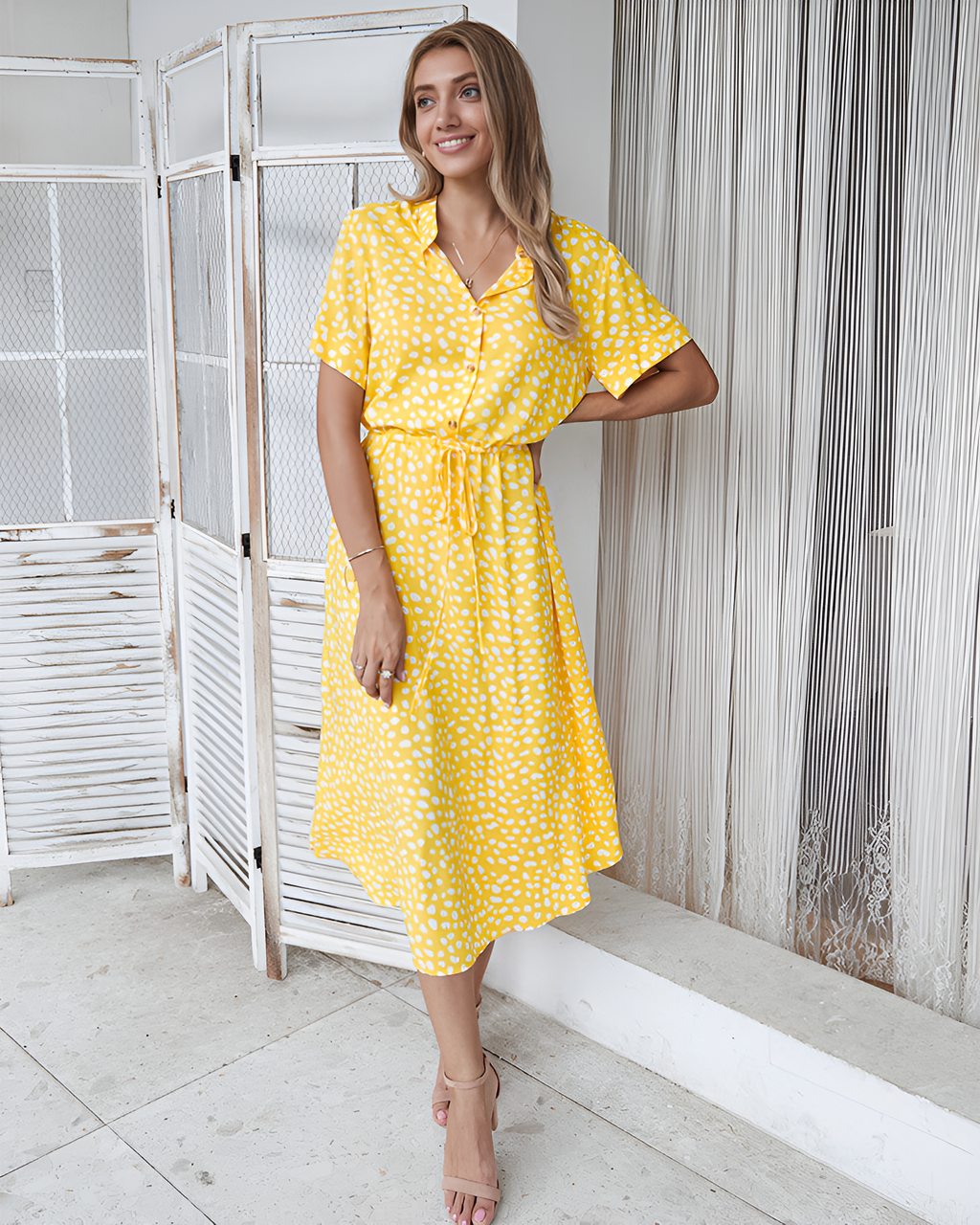 GR | Flattering Bohemian Inspired Design Dress