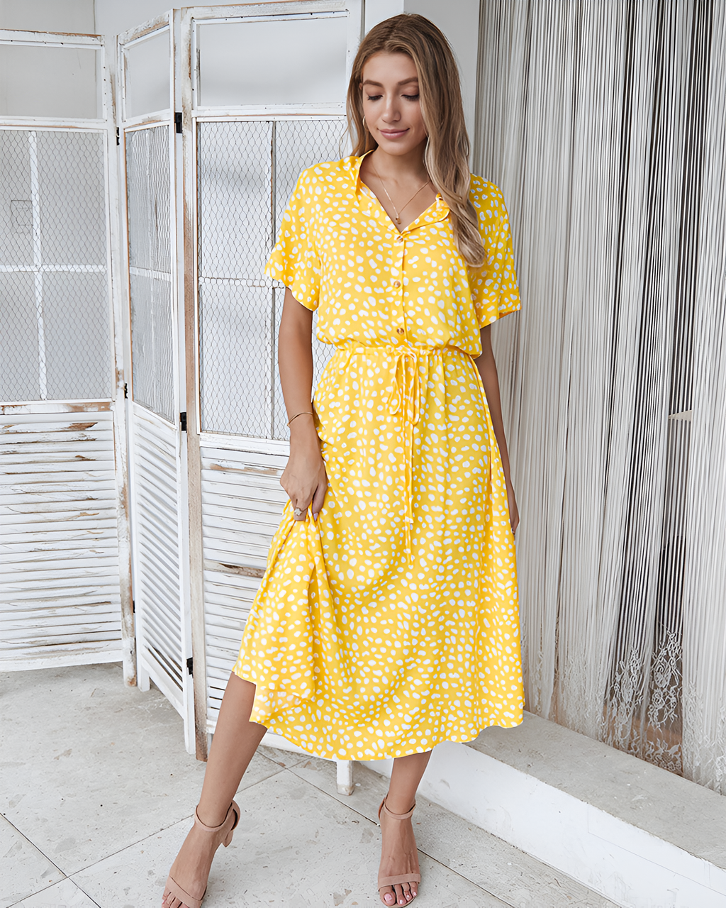GR | Flattering Bohemian Inspired Design Dress