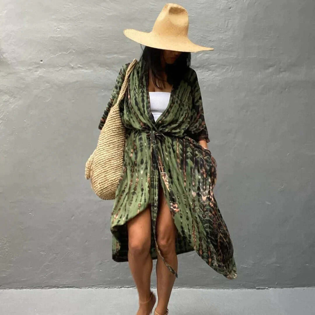 GR | Stylish Kimono Olive Green