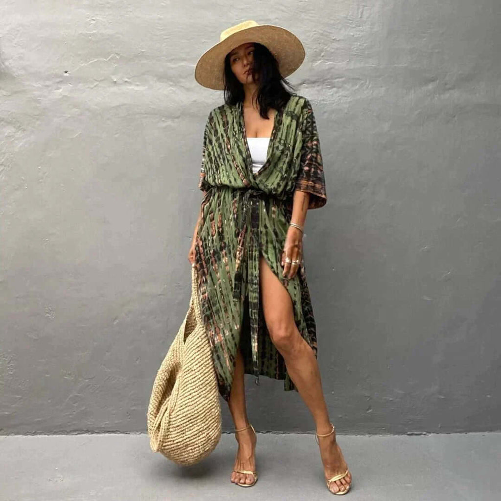 GR | Stylish Kimono Olive Green