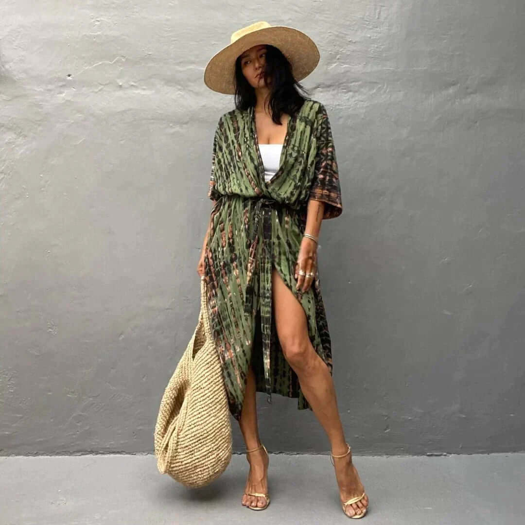 GR | Stylish Kimono Olive Green