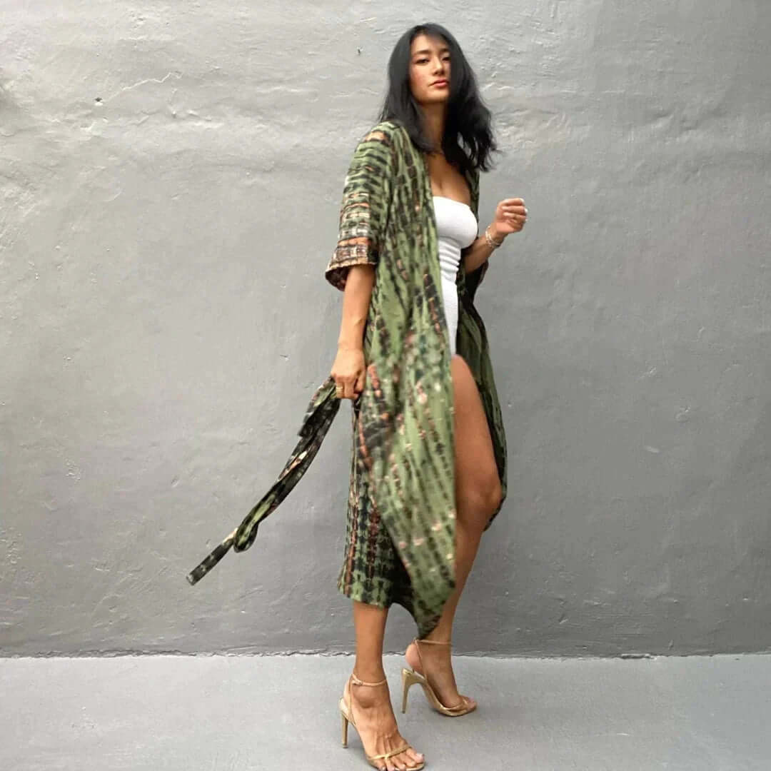 GR | Stylish Kimono Olive Green