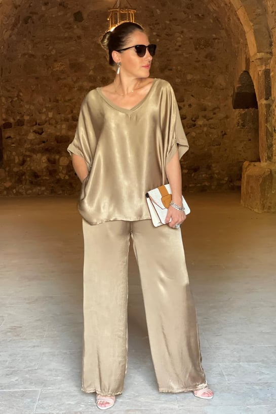 GR | V-neck 2-piece set