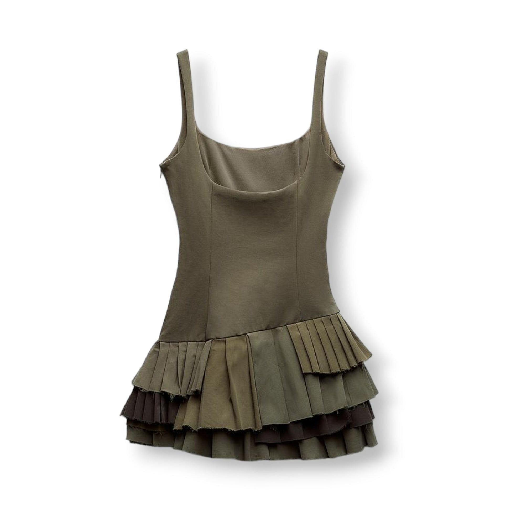 Elegant pleated short jumpsuit