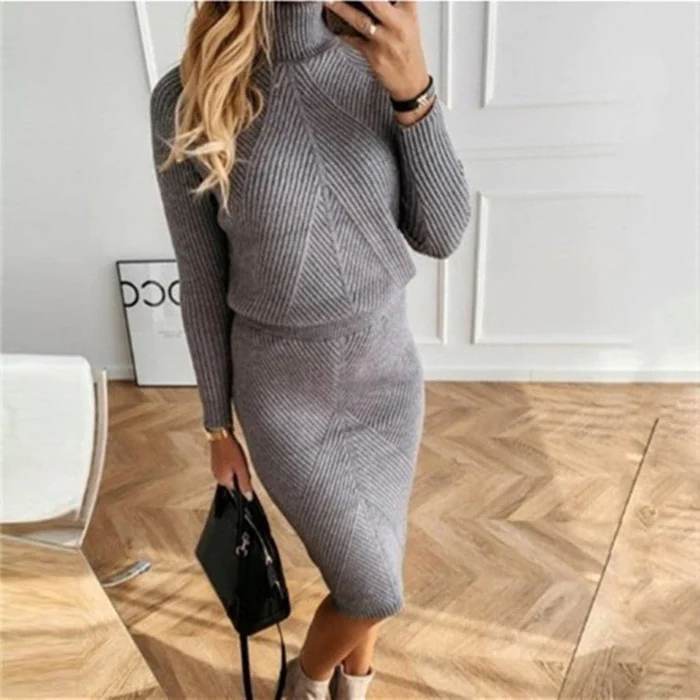 GR | Ribbed Two-Piece Set for Women