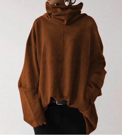 GR - Women's hoodies turtleneck sweater