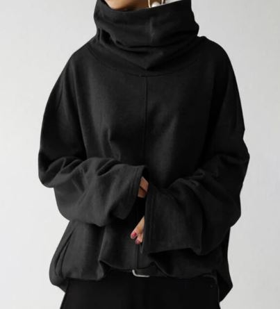 GR - Women's hoodies turtleneck sweater